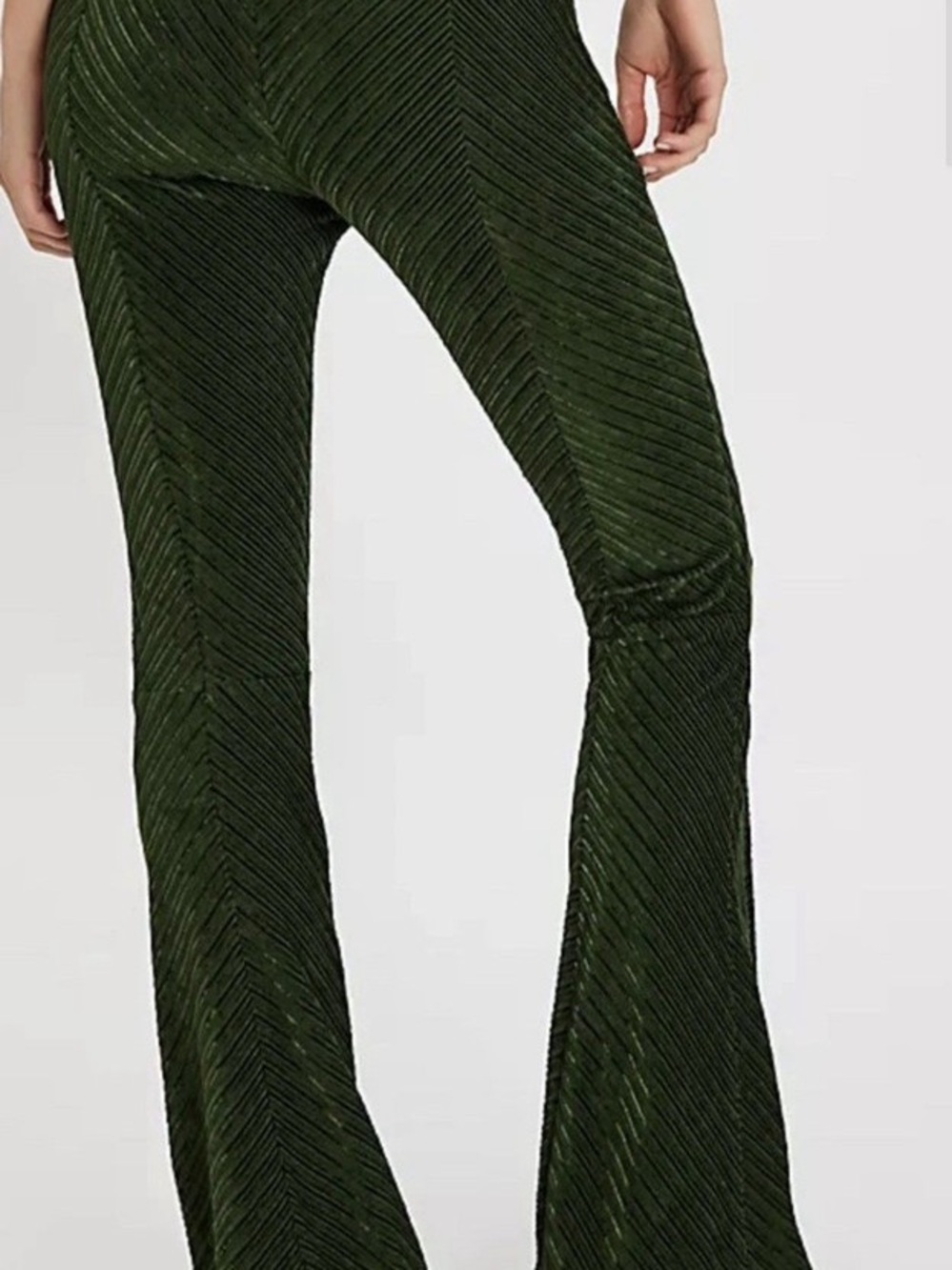 NWT Free People Penny Pull On Velvet Flared Pants